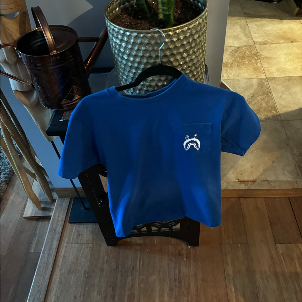 Men small blue bape t shirt